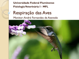 Respiração das Aves - Universidade Federal Fluminense