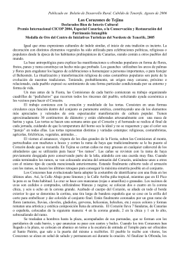 Artículo sobre los Corazones de Tejina, publicado en