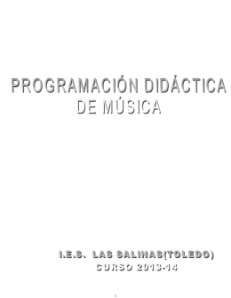programación y criterios de evaluación música