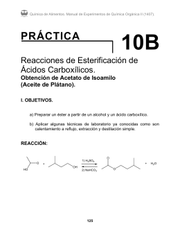 Obtencion de acetato de isoamilo(aceite de