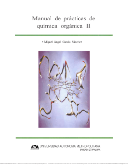 manual de practicas de quimica organica ii