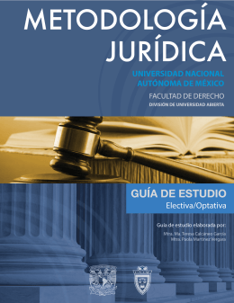 Metodología Jurídica - Facultad de Derecho