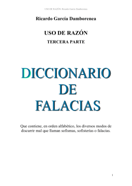 Diccionario de Falacias.