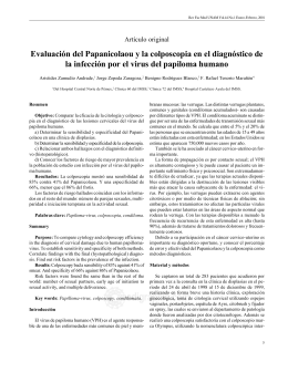 Evaluación del Papanicolaou y la colposcopia - E-journal