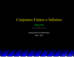 Conjuntos Finitos e Infinitos - IME-USP