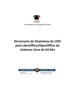 Diccionario de Sinónimos de UZEI para LibreOffice/OpenOffice de
