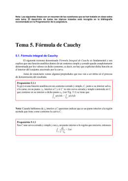 Fórmula integral de Cauchy
