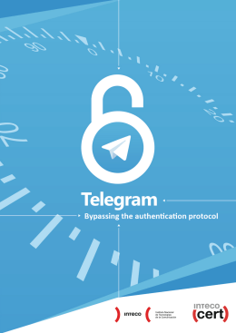 Telegram: bypassing the authentication protocol