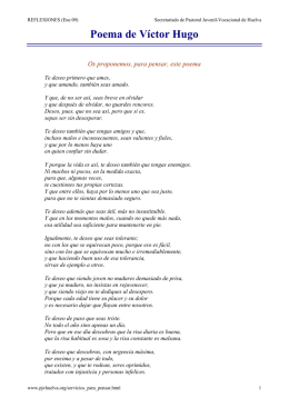 Poema de Víctor Hugo