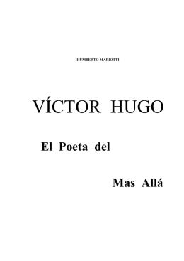 Víctor Hugo. El poeta del mas allá