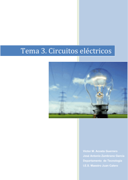 Tema 3. Circuitos eléctricos