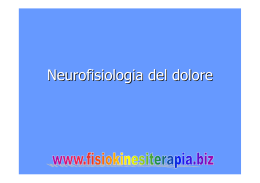 Neurofisiologia del dolore