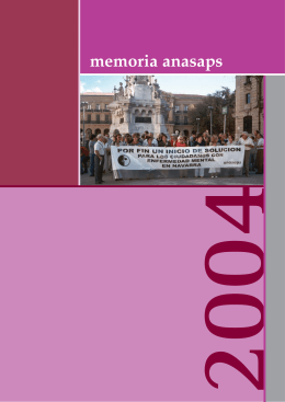 Memoria Divulgativa ANASAPS 2004