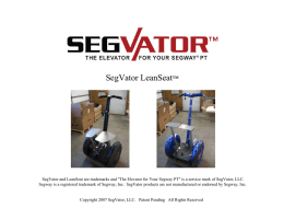 LeanSeat™ PDF - Segvator.com