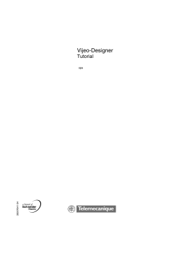 User manual - Vijeo Designer