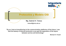 Protocolos y Modelo OSI