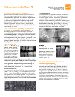 Radiografías dentales (Rayos X)
