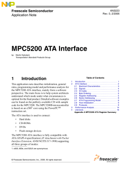 AN3223, MPC5200 ATA Interface