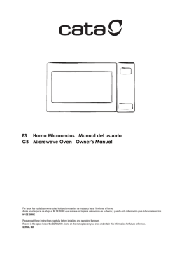 ES Horno Microondas Manual del usuario GB Microwave