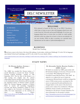 delc newsletter - University of Edinburgh