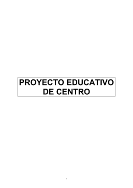 PROYECTO EDUCATIVO IES 2013