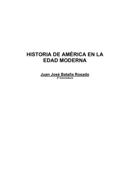 HISTORIA DE AMÉRICA EN LA EDAD MODERNA