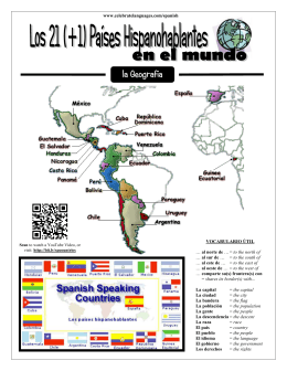 Los países hispanohablantes y sus capitales