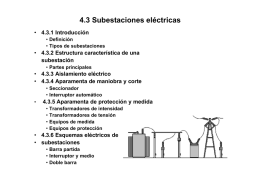 4.3 Subestaciones eléctricas