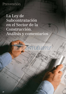 La Ley de Subcontratación en el Sector de la Construcción. Análisis