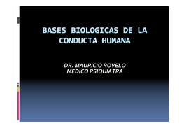 Bases biológicas de la conducta humana
