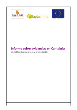 Informe temperatura y precipitacion Cantabria