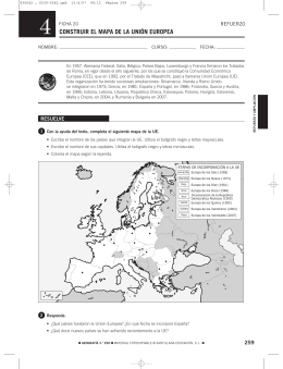 CONSTRUIR EL MAPA DE LA UNIÓN EUROPEA