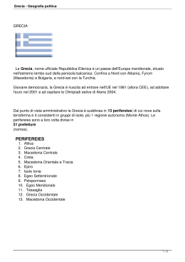 Grecia - Geografia politica