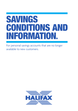 Savings Conditions and Information