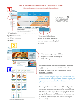 RightatHome and webSaver portal instructions