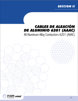CABLES DE ALEACIÓN DE ALUMINIO 6201 (AAAC)