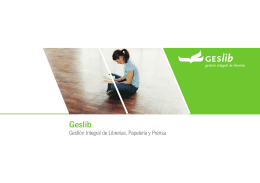 Geslib - Software de gestión para Librerías, Editoriales y