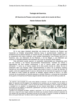 Teología del Guernica. (El Guernica de Picasso como primer cuadro