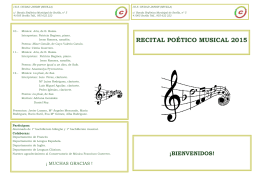 Recital músico-poético 15-16 - IES Ciudad Jardín (Sevilla)