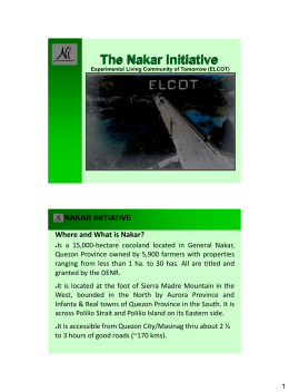 The Nakar Initiative