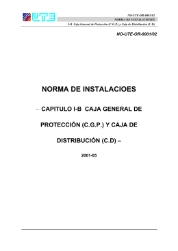 (cgp) y caja de distribución (cd)