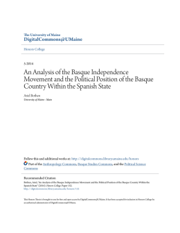 An Analysis of the Basque Independence Movement and the