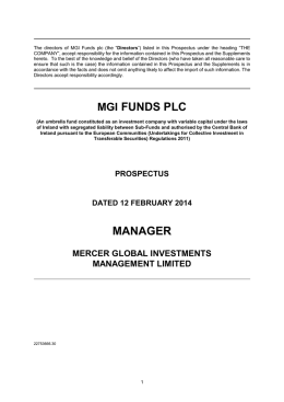 mgi funds plc manager
