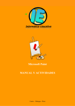 Microsoft Paint MANUAL Y ACTIVIDADES