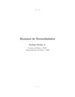 −·− Resumen de Termodinámica