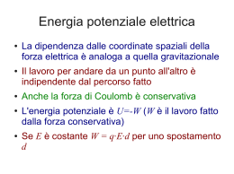 Energia potenziale elettrica