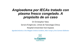 Angioedema por IECAs