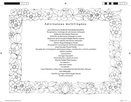 Adivinanzas multilingües (náhuatl, zapoteco y huave)