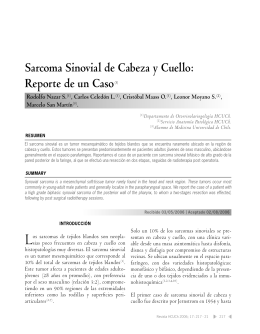 Sarcoma Sinovial de Cabeza y Cuello: Reporte de un Caso(1)