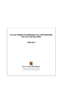 pla de formació 08-12 - Weib - Govern de les Illes Balears
